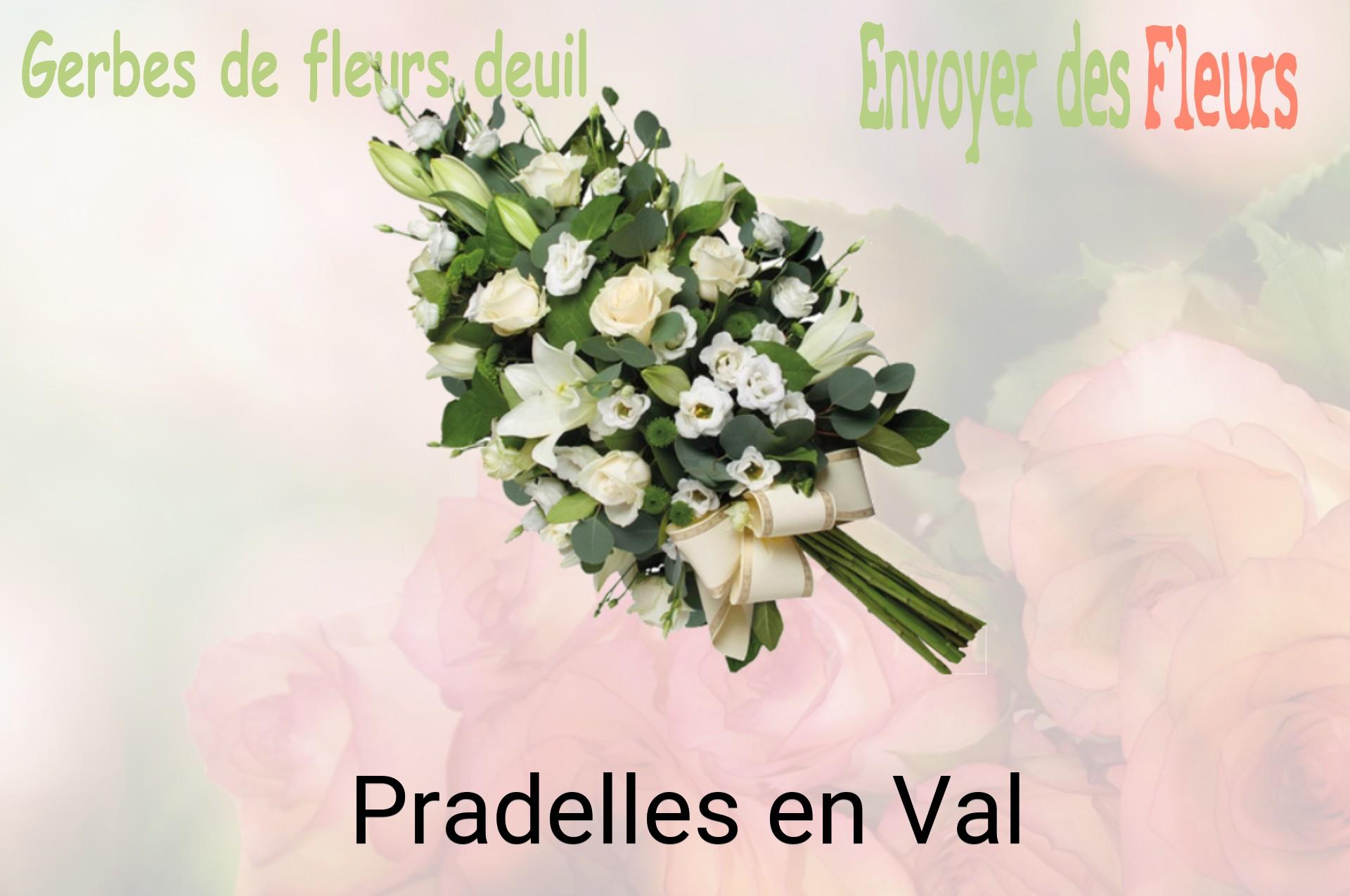Gerbe de fleurs de deuil livrée à Pradelles-en-Val